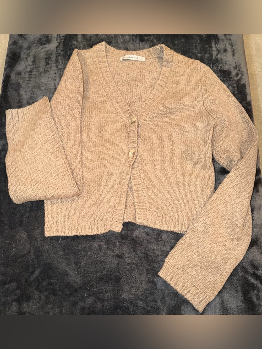 Abercrombie & Fitch Textural Cardigan in Brown Size Small - Picture 7 of 12